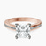 Lucent Side Channel Set Lab Diamond Engagement Ring in 14kt Rose Gold