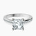 Lucent Side Channel Set Lab Diamond Engagement Ring in Platinum