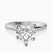 Lucent Side Channel Set Lab Diamond Engagement Ring in 9ct White Gold