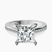 Pre-Designed 18kt White Gold Lucent Side Channel Set Lab Diamond Ring