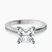 Lucent Side Channel Set Lab Diamond Engagement Ring in Platinum