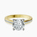 Lucent Side Channel Set Lab Diamond Engagement Ring in 9ct Yellow Gold