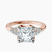 Vesper Lab Diamond Engagement Ring in 9ct Rose Gold