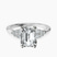 Vesper Lab Diamond Engagement Ring in Platinum