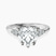 Vesper Lab Diamond Engagement Ring in Platinum