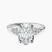 Vesper Lab Diamond Engagement Ring in Platinum