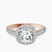 Glowing Globe Halo Lab Diamond Engagement Ring in 9ct Rose Gold