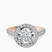 Glowing Globe Halo Lab Diamond Engagement Ring in 9ct Rose Gold