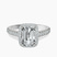 Glowing Globe Halo Lab Diamond Engagement Ring in Platinum