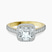 Glowing Globe Halo Lab Diamond Engagement Ring in 14ct Yellow Gold