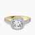Glowing Globe Halo Lab Diamond Engagement Ring in 18ct Yellow Gold