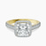 Glowing Globe Halo Lab Diamond Engagement Ring in 18ct Yellow Gold