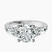 Helia Tapered Baguette Lab Diamond Engagement Ring in Platinum