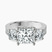 Pre-Designed 9ct White Gold Desdemona Round Three Stone Lab Diamond Ring