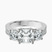 Pre-Designed 9ct White Gold Desdemona Round Three Stone Lab Diamond Ring