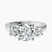 18kt White Gold Evelina Round Three Stone Lab Diamond Ring