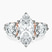 Artemis Round Three Stone Lab Diamond Engagement Ring in 10kt Rose Gold