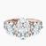 18kt Rose Gold Artemis Round Three Stone Lab Diamond Ring