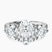 10kt White Gold Artemis Round Three Stone Lab Diamond Ring