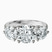 10kt White Gold Artemis Round Three Stone Lab Diamond Ring