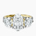 10kt Yellow Gold Artemis Round Three Stone Lab Diamond Ring