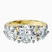 10ct Yellow Gold Artemis Round Three Stone Lab Diamond Ring