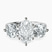 Estella Round Three Stone Lab Diamond Engagement Ring in 10kt White Gold