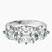 Estella Round Three Stone Lab Diamond Engagement Ring in 10kt White Gold