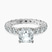 Georgiana Side Round Lab Diamond Engagement Ring in 9ct White Gold
