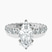 Georgiana Side Round Lab Diamond Engagement Ring in 10kt White Gold