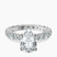Georgiana Side Round Lab Diamond Engagement Ring in 10kt White Gold