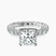 Georgiana Side Round Lab Diamond Engagement Ring in 10kt White Gold