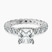 Georgiana Side Round Lab Diamond Engagement Ring in 10kt White Gold