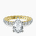Georgiana Side Round Lab Diamond Engagement Ring in 18kt Yellow Gold