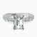 Arabella Side Round Lab Diamond Engagement Ring in 10kt White Gold