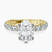 Arabella Side Round Lab Diamond Engagement Ring in 14ct Yellow Gold