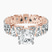 Cordelia Side Pear Lab Diamond Engagement Ring in 10kt Rose Gold
