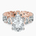 Pre-Designed 14kt Rose Gold Cordelia Side Pear Lab Diamond Ring