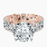 Pre-Designed 10kt Rose Gold Cordelia Side Pear Lab Diamond Ring