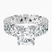 Pre-Designed Platinum Cordelia Side Pear Lab Diamond Ring
