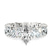 Pre-Designed Platinum Cordelia Side Pear Lab Diamond Ring