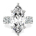 Pre-Designed Platinum Cordelia Side Pear Lab Diamond Ring