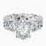 Cordelia Side Pear Lab Diamond Engagement Ring in 14ct White Gold