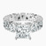 Cordelia Side Pear Lab Diamond Engagement Ring in Platinum