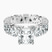 Cordelia Side Pear Lab Diamond Engagement Ring in 14ct White Gold