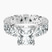 Pre-Designed Platinum Cordelia Side Pear Lab Diamond Ring