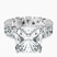 Pre-Designed Platinum Cordelia Side Pear Lab Diamond Ring