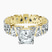 Cordelia Side Pear Lab Diamond Engagement Ring in 10kt Yellow Gold