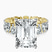Pre-Designed 10kt Yellow Gold Cordelia Side Pear Lab Diamond Ring