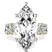 Pre-Designed 10kt Yellow Gold Cordelia Side Pear Lab Diamond Ring